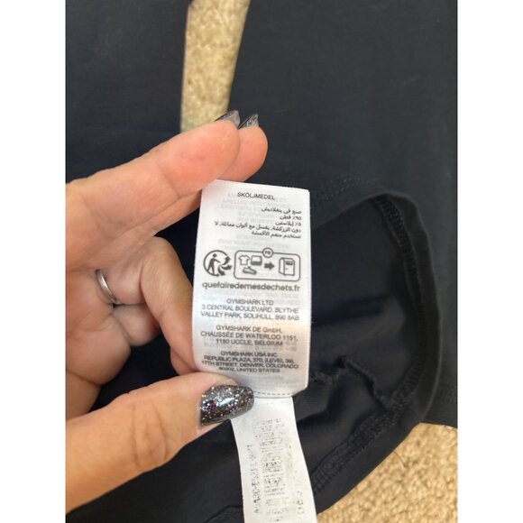 Gymshark Legacy Henley Men’s L Shirt Black 3/4 sleeve Athletic Casual Top - Picture 12 of 13